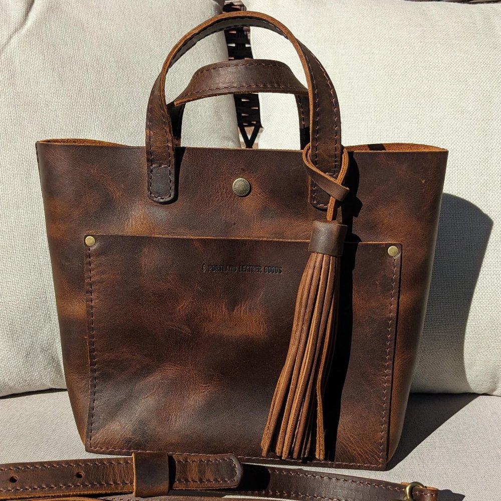 Portland Leather Goods Canyon Mini Crossbody Tote ~✨NWOT !✨